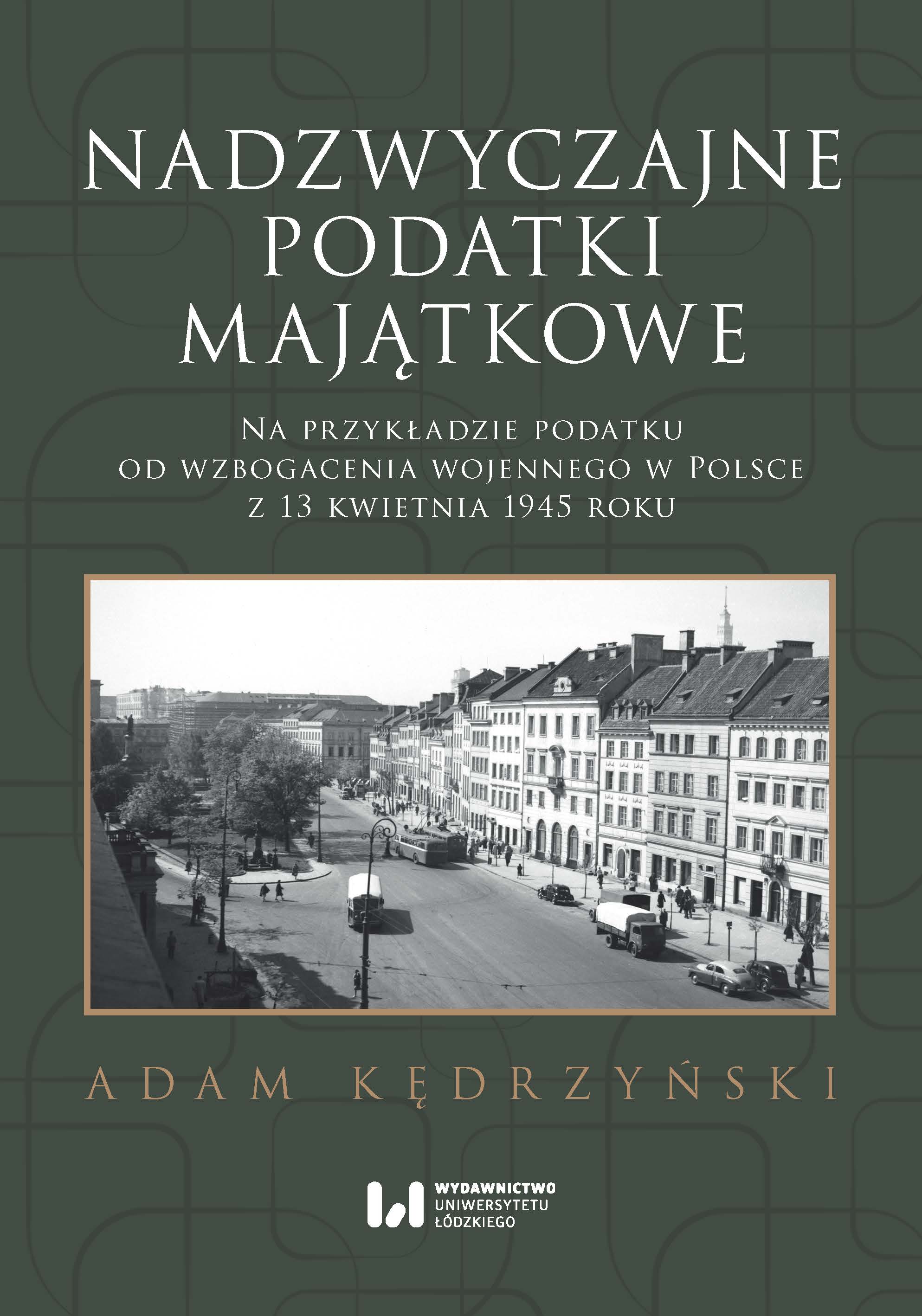 okładka książki Nadzwyczajne podatki majątkowe